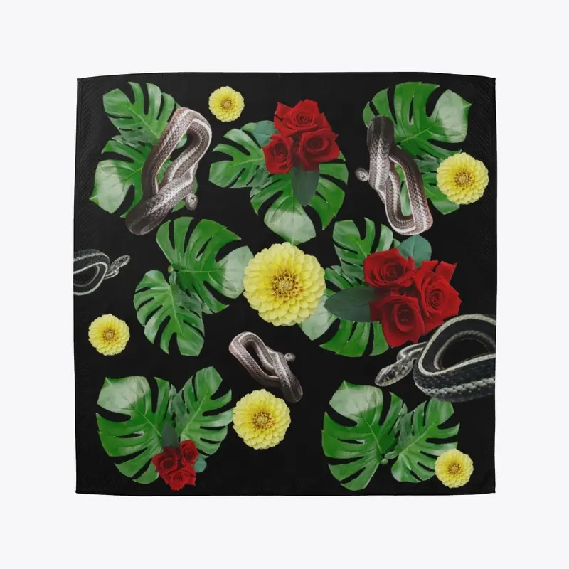 Loki Floral Print- Dog Bandana 